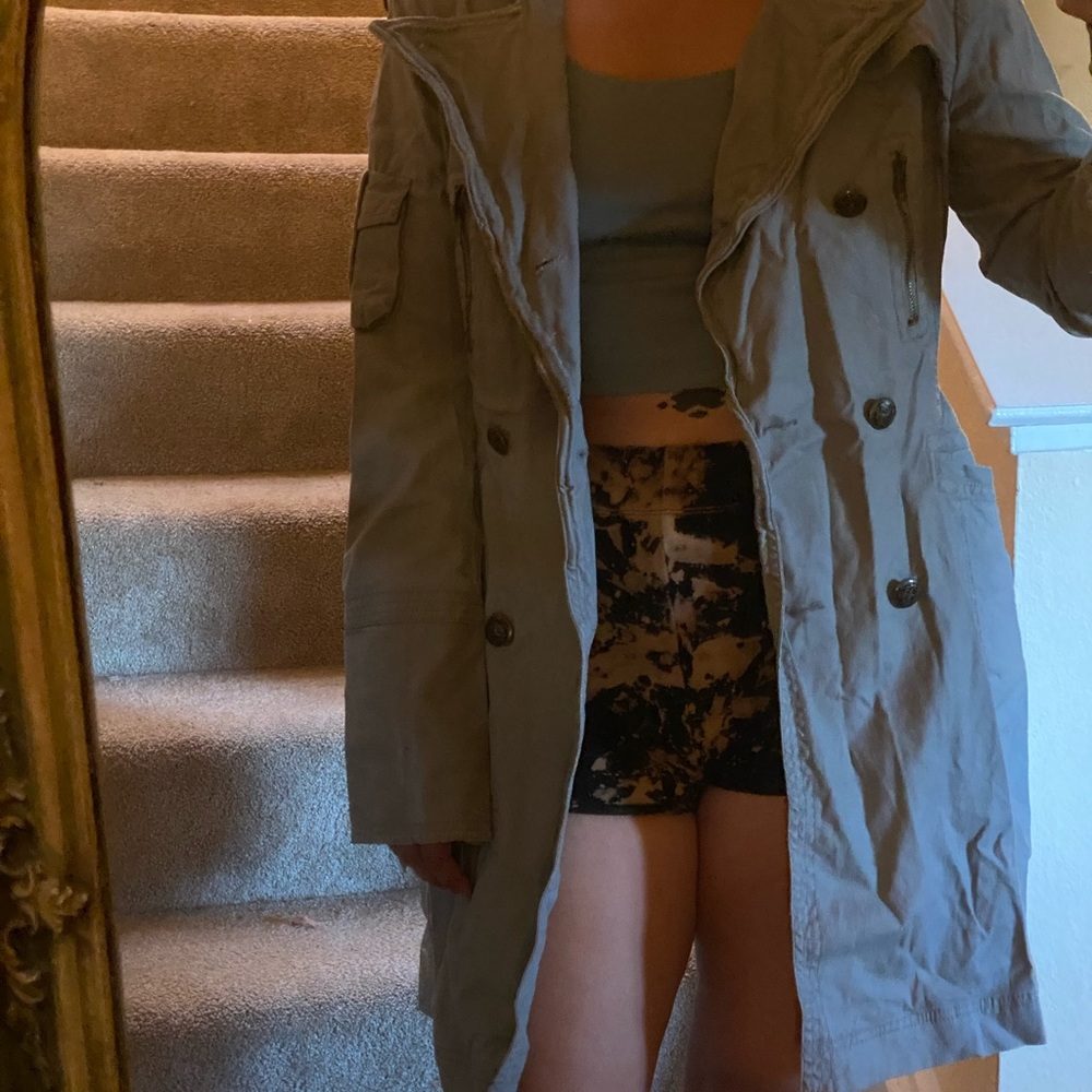 Grey pea coat